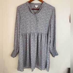 Jacqueline de Yong Floral Long Sleeve dress/tunic size 40(10).